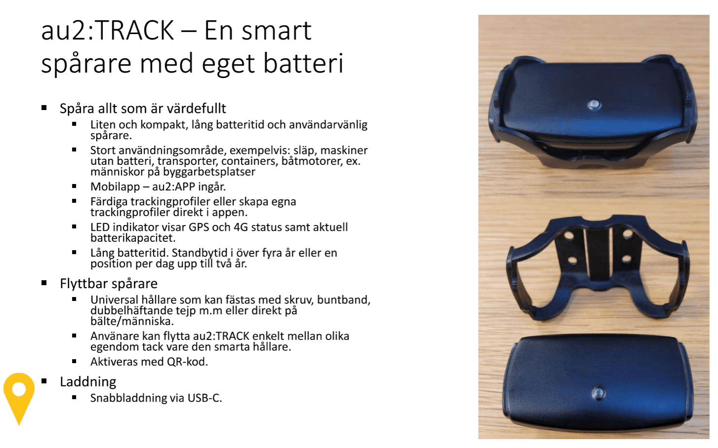 au2:TRACK - En smart spårare med eget batteri!